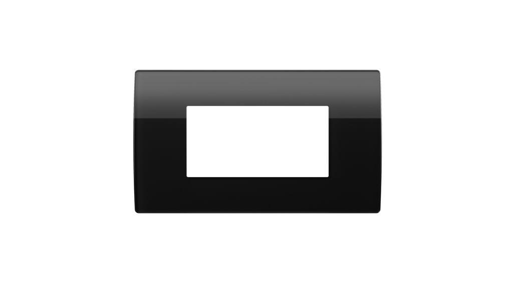 Tem Cates Рамка 4М PURE стакло црна OP40GD-U ТЕМ