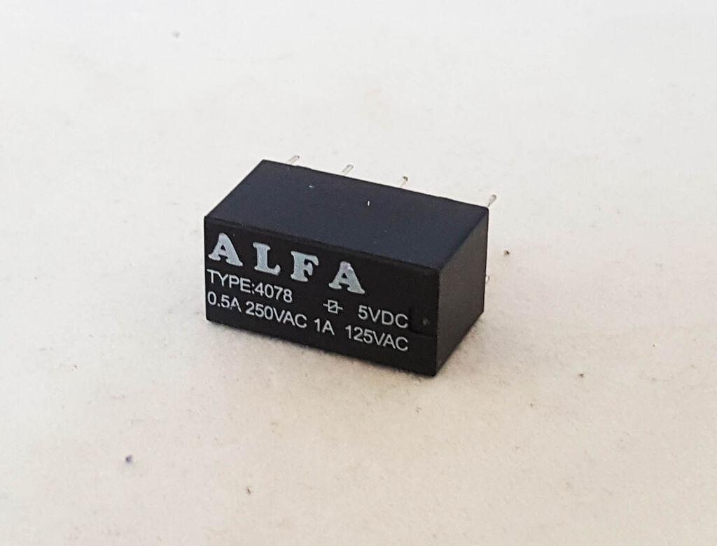 Alfa Electric Реле 2x1A 5V DC, 6 пина 4078