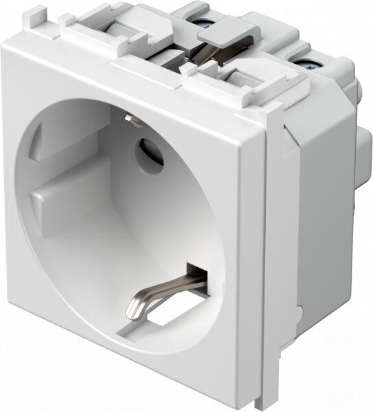 Tem Cates Приклучница II шуко 2М бела модул AVM10PN