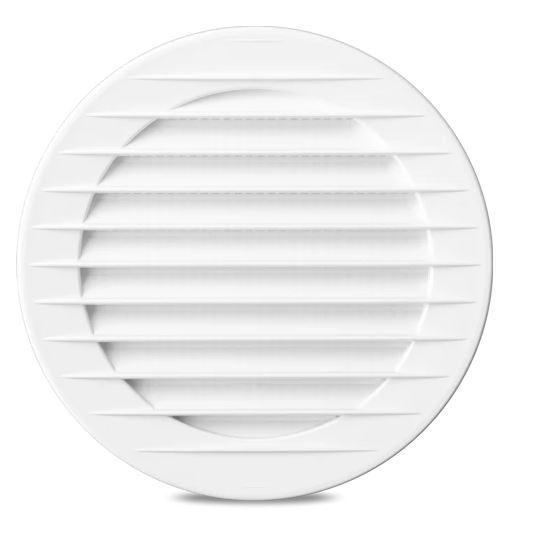 Airroxy Бела пластична вентилациска решетка Ф120mm – AirRoxy