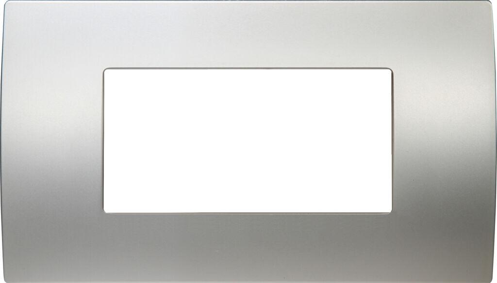 Tem Cates Рамка 4М PURE метал сребро OP40MS-U ТЕМ