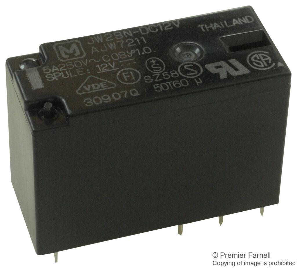 Alfa Electric Реле 2x5A 12V DC JW2SN-DC12V