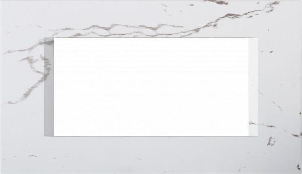 Tem Cates Рамка 4М камен бел OL40SN 4326452 ТЕМ