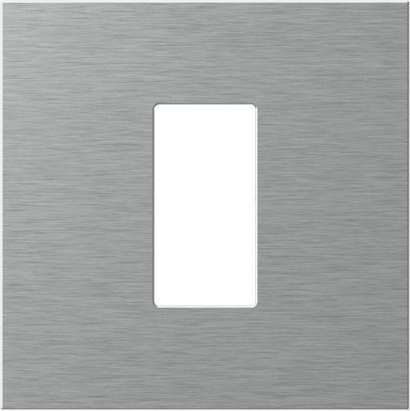 Tem Cates Рамка 1М EDGE метал сребро OG10MAM-U