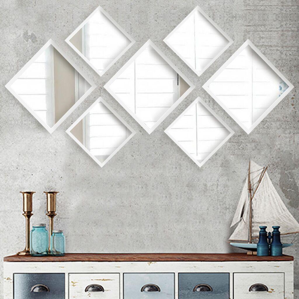 Комплет огледала Wallity SETAYNA_053, бела