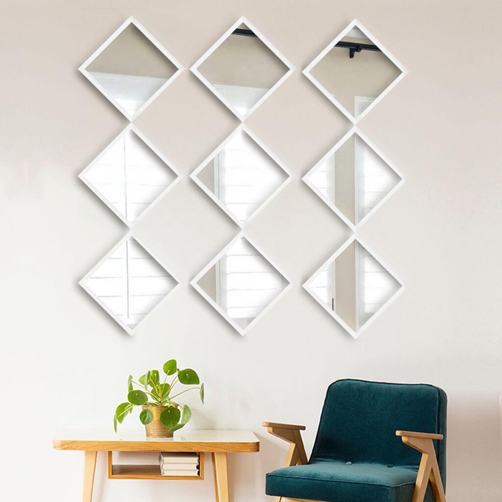 Комплет огледала Wallity SETAYNA_033, бела