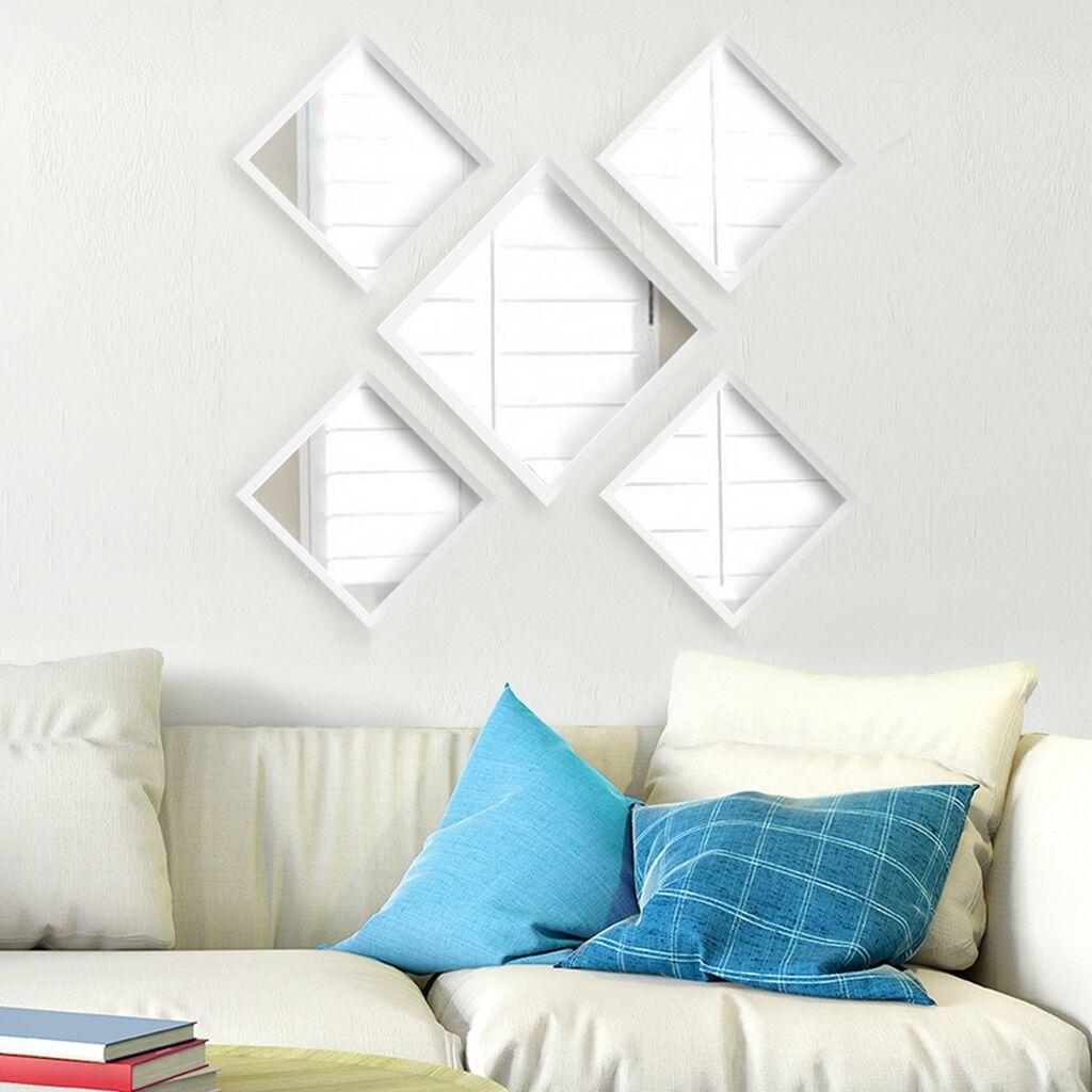 Комплет огледала Wallity SETAYNA_054, бела