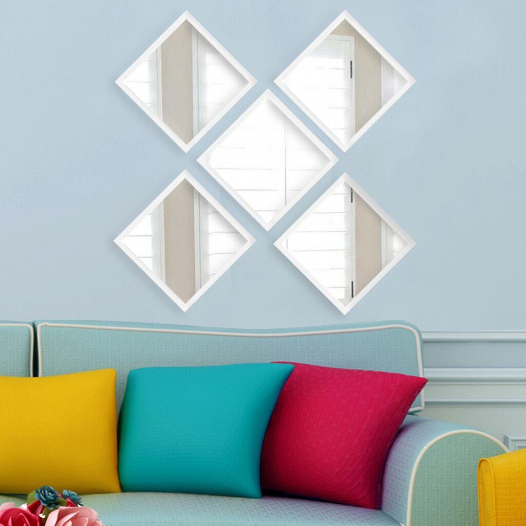 Комплет огледала Wallity SETAYNA_031, бела