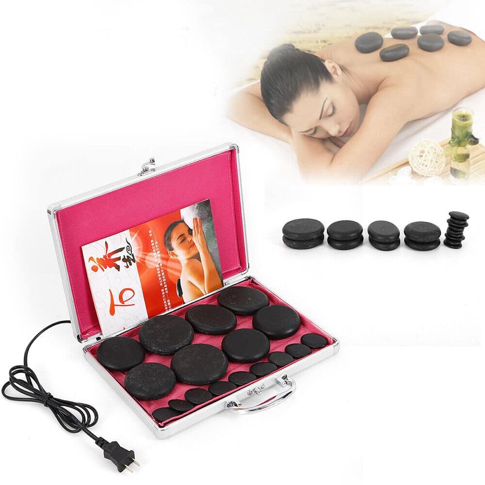 Bini Beauty Комплет каменчиња за масажа Spa hot stone box (16pcs)