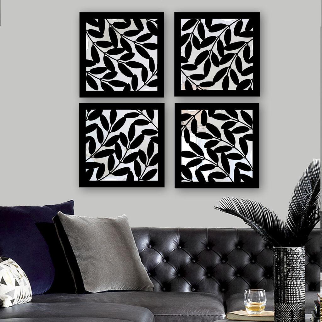 Комплет огледала Wallity SYH1097258921, црни