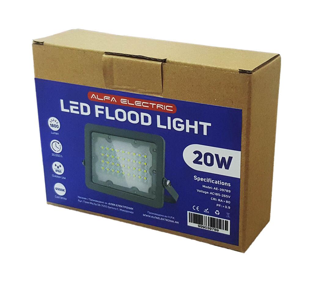 Alfa Electric LED рефлектор сива боја 20W 6000K Elektrik Lumileds