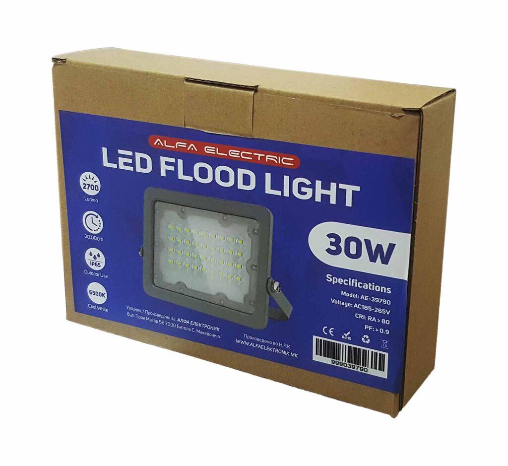 Alfa Electric LED рефлектор сива боја 30W 6000K Elektrik Lumileds