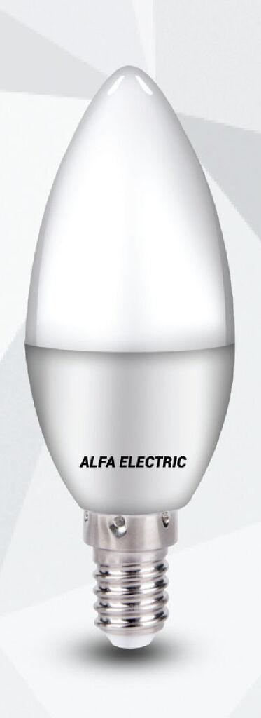 Alfa Electric LED сијалица свеќа C37 E14 8W 6000K Samsung