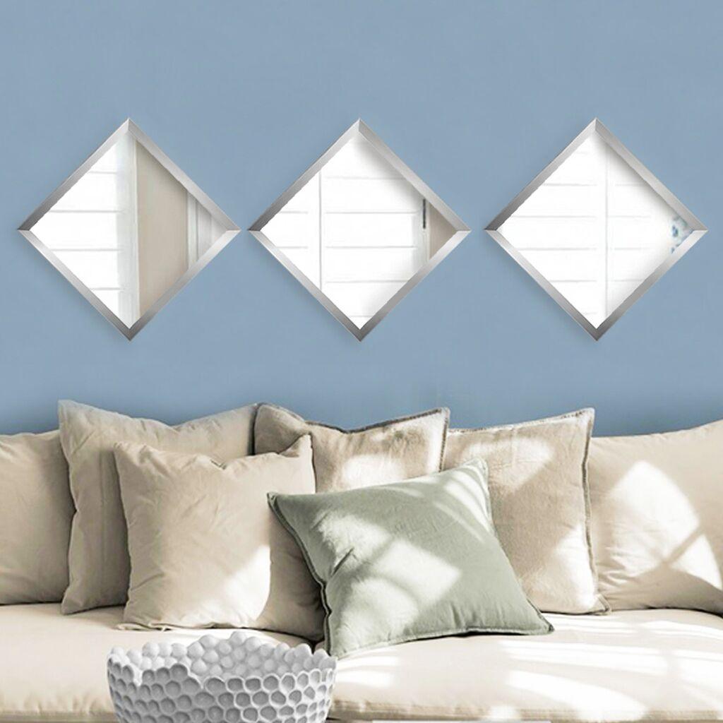 Комплет огледала Wallity SETAYNA_051, сребрени