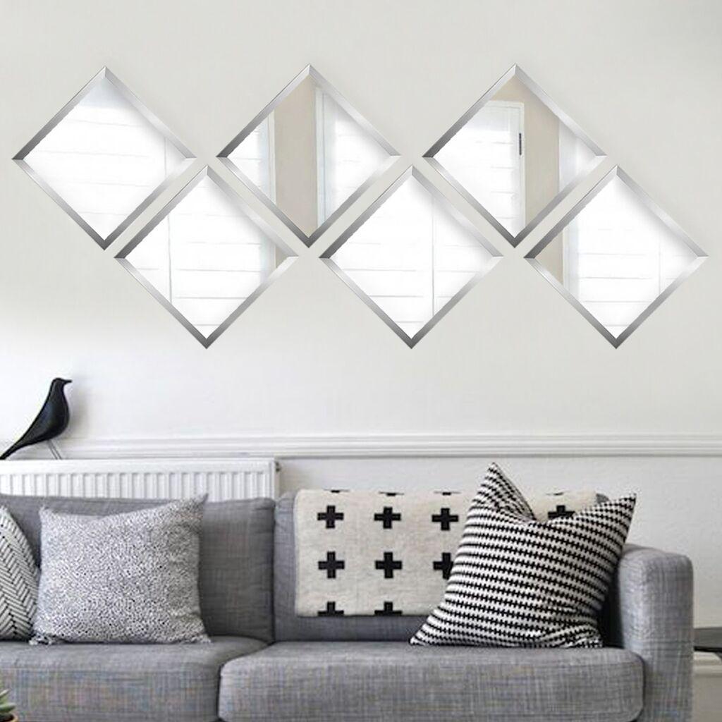 Комплет огледала Wallity SETAYNA_026, сребрени