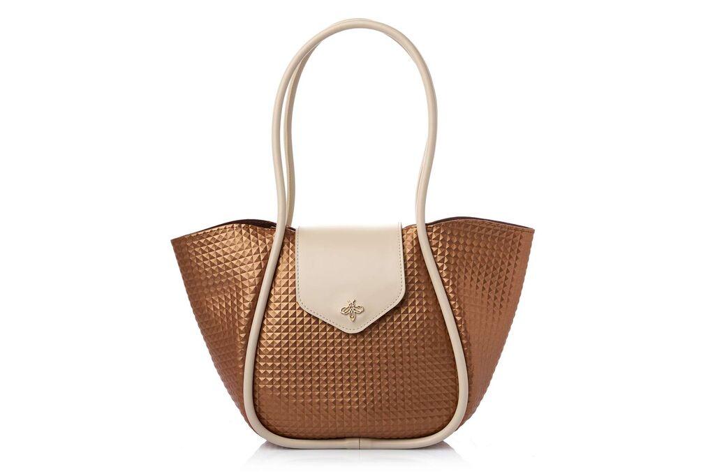 Женска чанта Lucky Bees Greta, бакарна боја