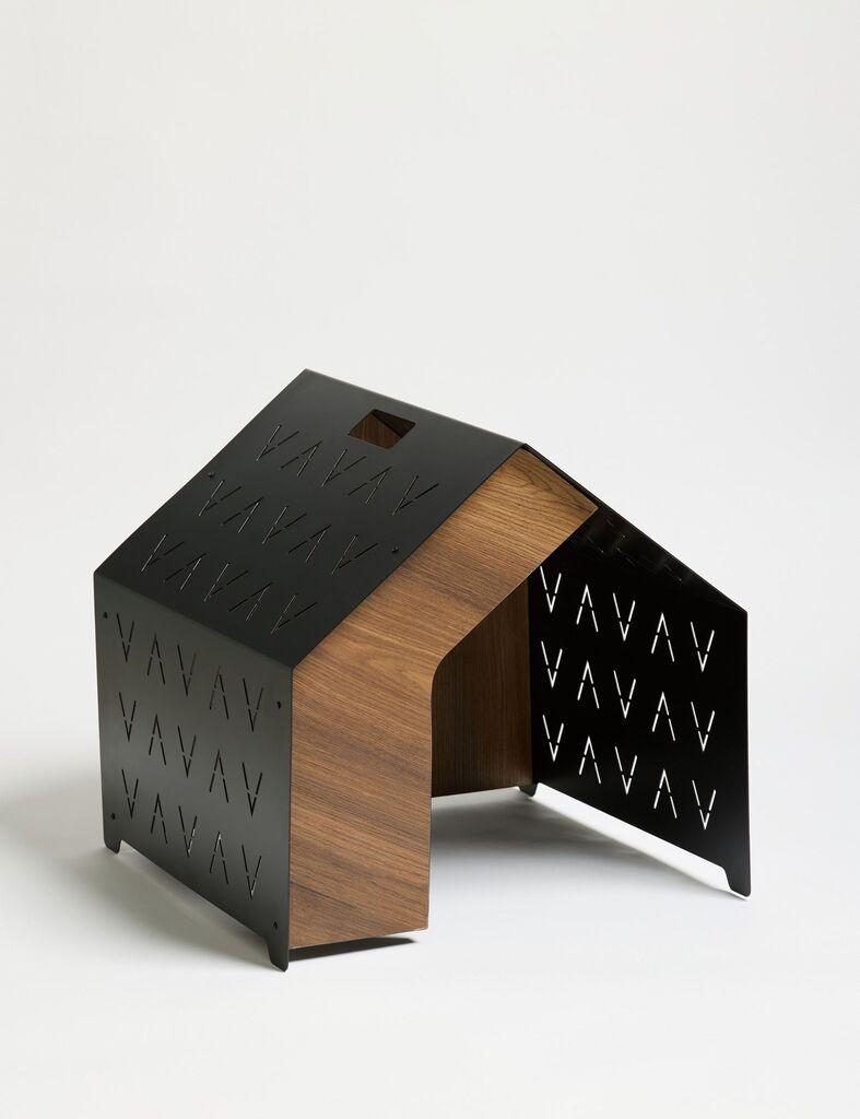 Хана Хоум Куќа за домашни миленици Видар, 50x50x50 см, црна