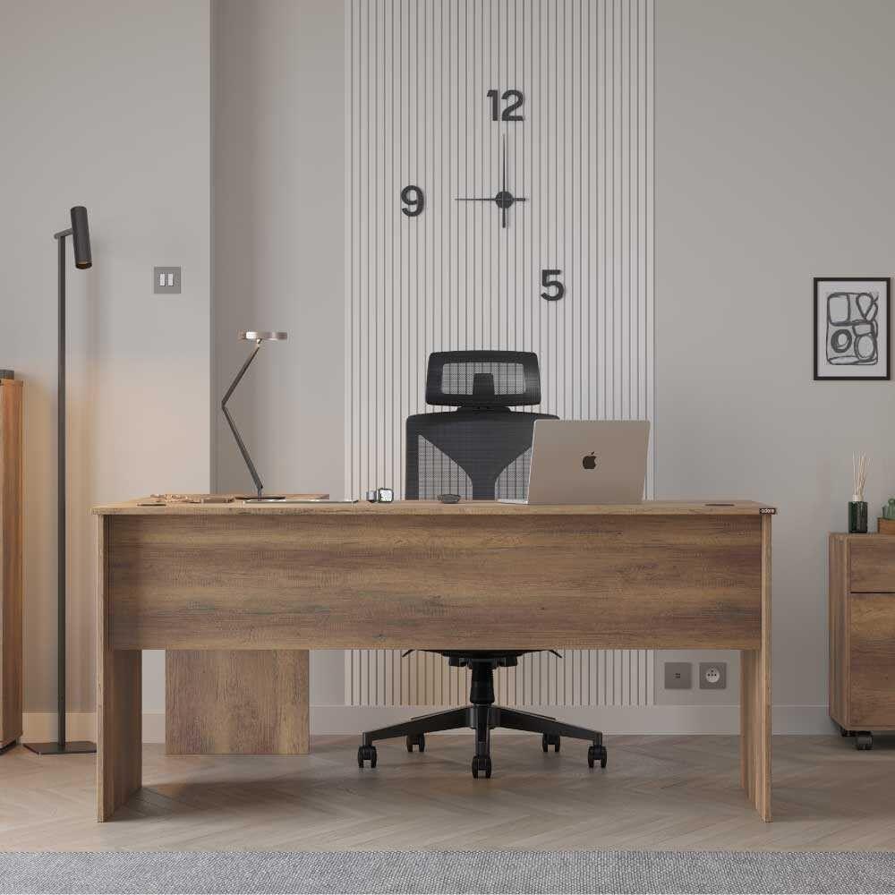 Работна маса Hanah Home Rms-320-Ax-1, 160x75x144 см, антрацит