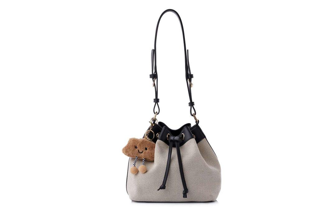 Женска чанта Lucky Bees, вера, кремаста