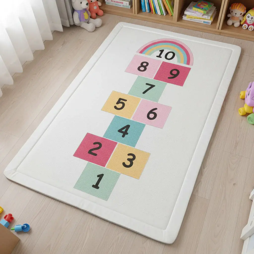 Детски тепих со мемори пена Бројки 150*200cm