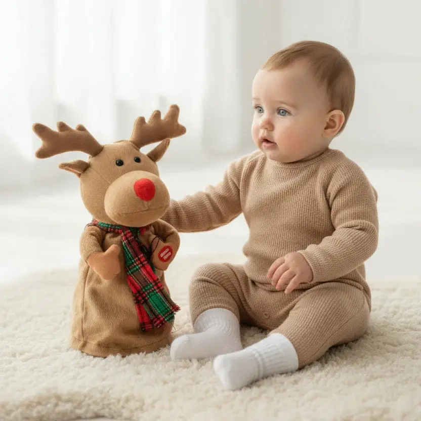 Новогодишен Ирвас кој пее и танцува