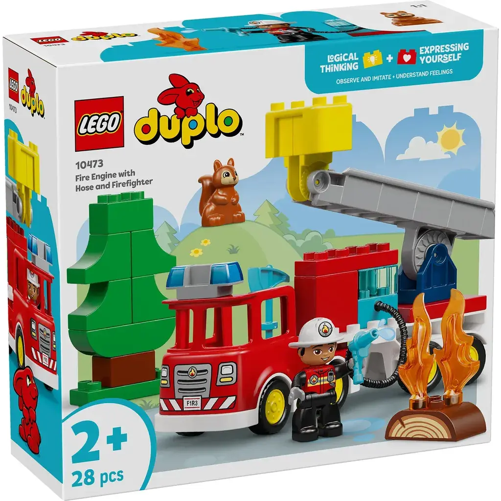 LEGO® DUPLO® 10473 Противпожарен камион со црево и пожарникар