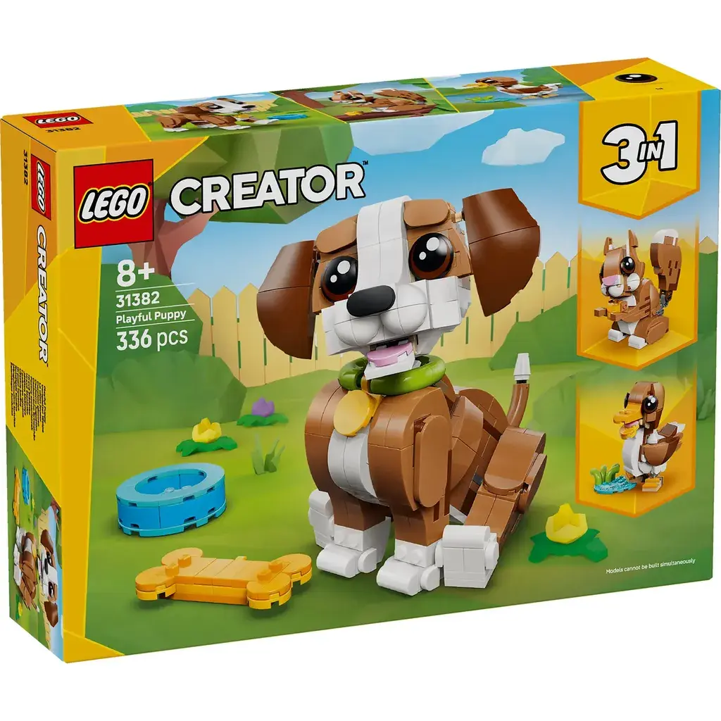 LEGO® CREATOR 31382 Слатки животни: Разиграно мало кученце