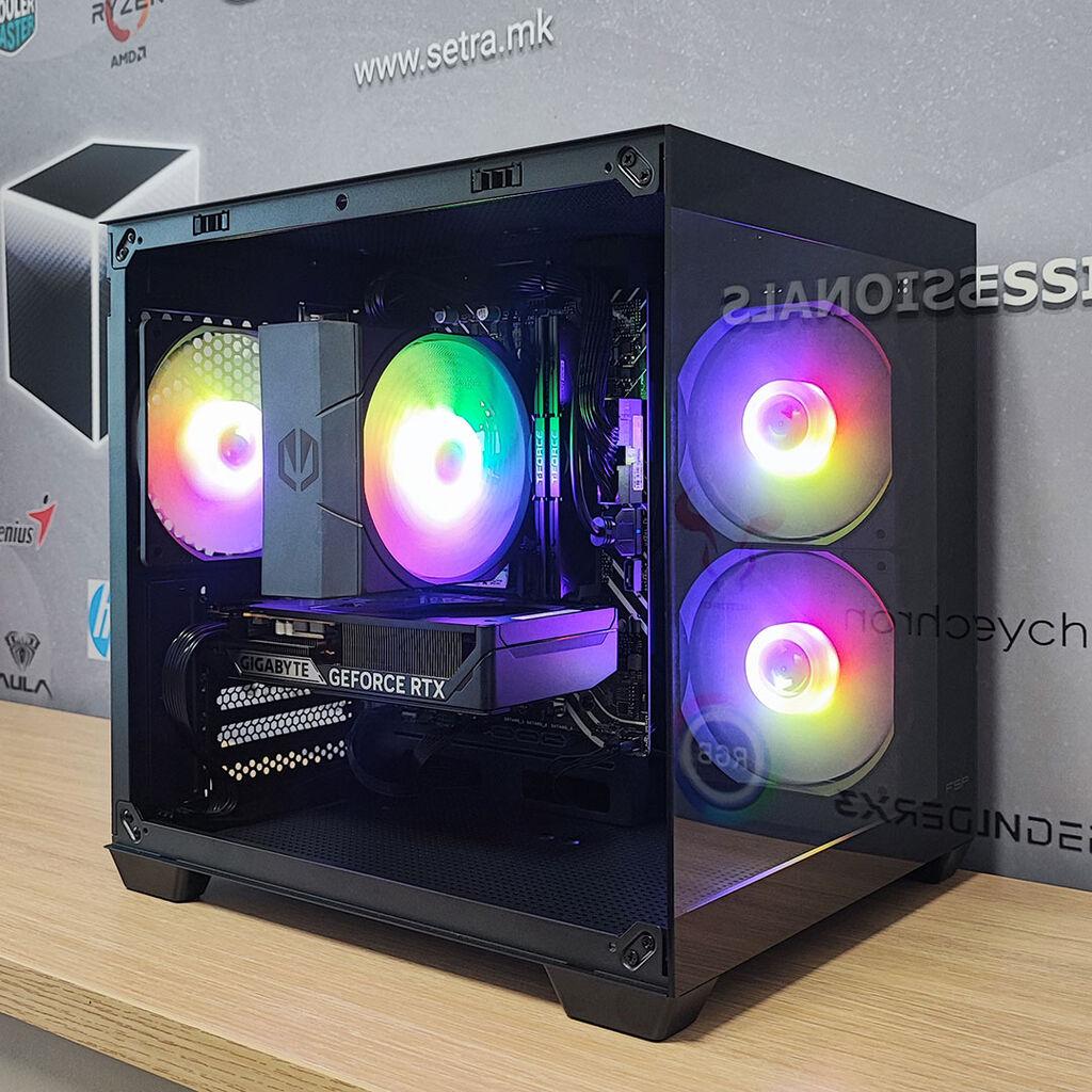 PowerCube Десктоп компјутер Ryzen 5 5600X / 16GB RAM / NVMe 1TB / RTX5050 8GB Vector G10 Mini Cube G4250