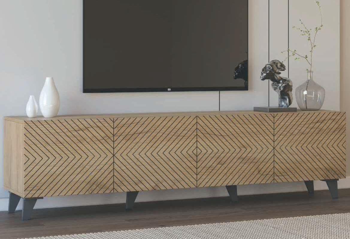 Мебел Ви Тв Комода Холи 200 Даб (0)