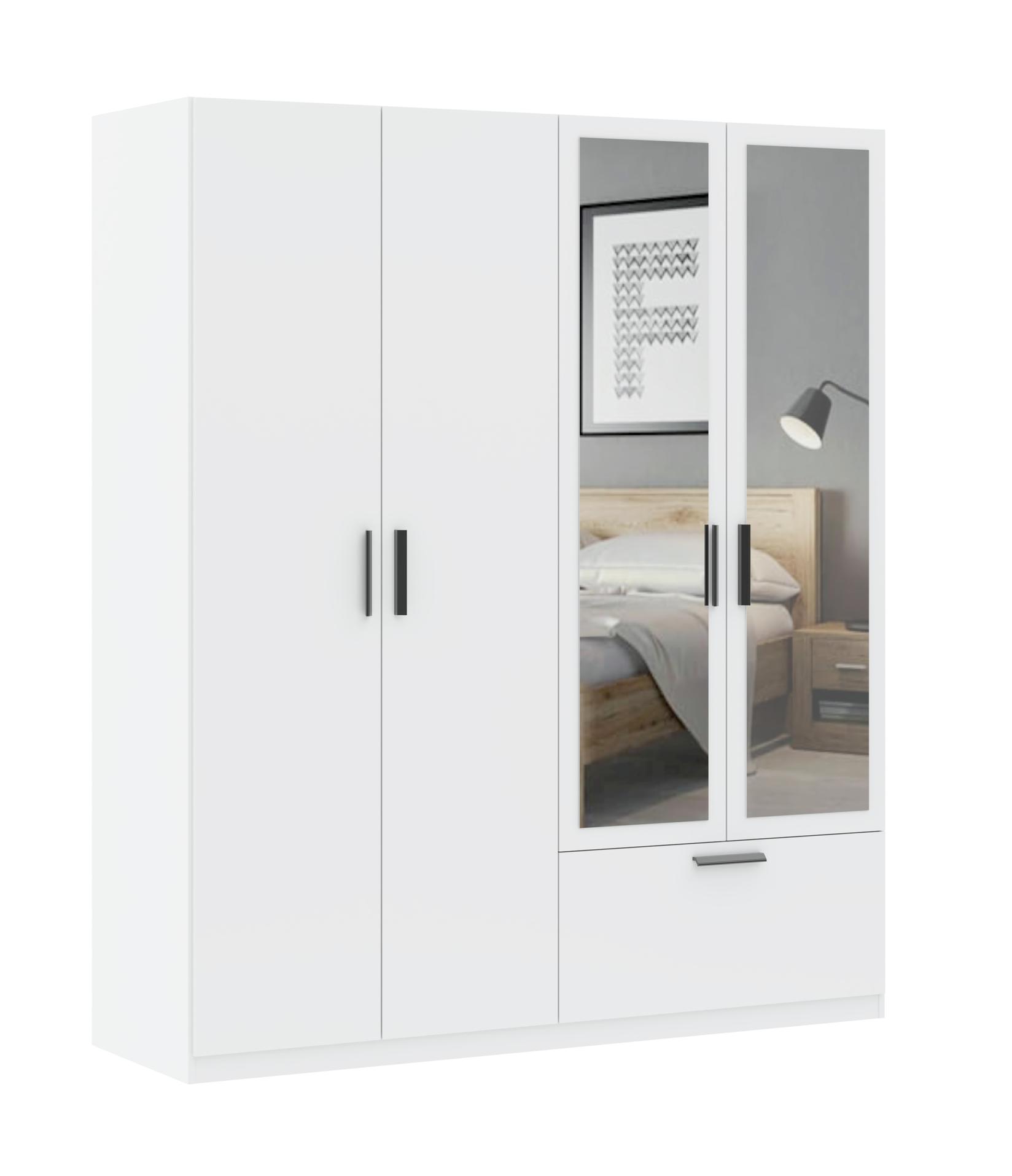 Мебел Ви Четворокрилен Ормар Лита 180 (0)