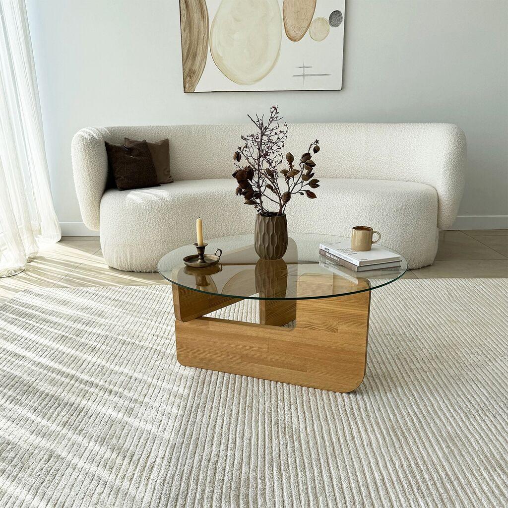 Маса Hanah Home Club Mia, 75x35x75 см, боја на даб