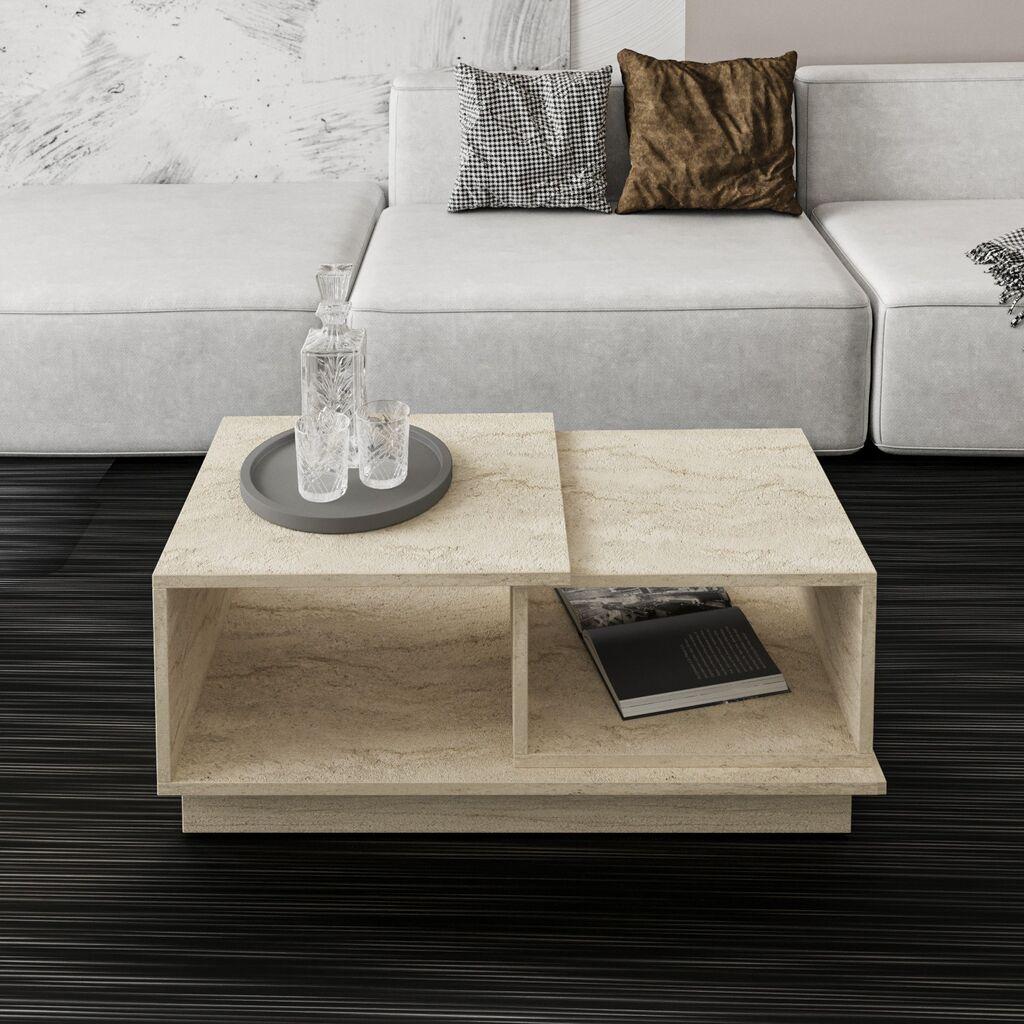 Концепт на маса Hanah Home Club, 90x36x45 см, крем боја