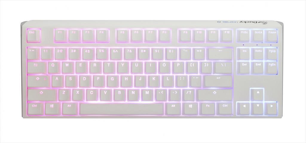 Ducky Механичка тастатура ONE 3 CLASSIC PURE WHITE RGB TKL PBT Double-shot keycaps HOT-SWAPPABLE Cherry MX Clear, DKON2187ST-WUSPDPWWWSC1