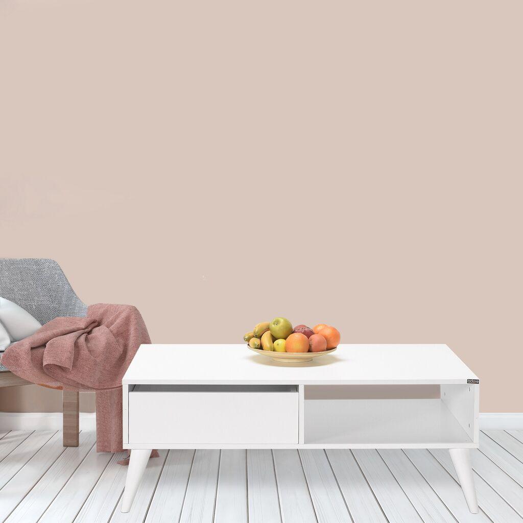 Маса Hanah Home Club Shp-655-Dd-1, 110x42x65 см, бела