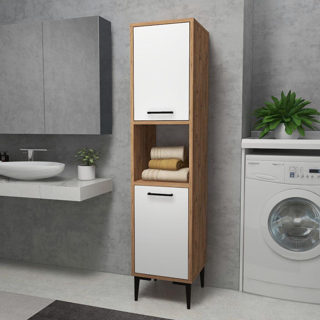 Hanah Home повеќенаменски шкаф Даминол, 35 x 153,6 x 35 ​​цм, кафеав