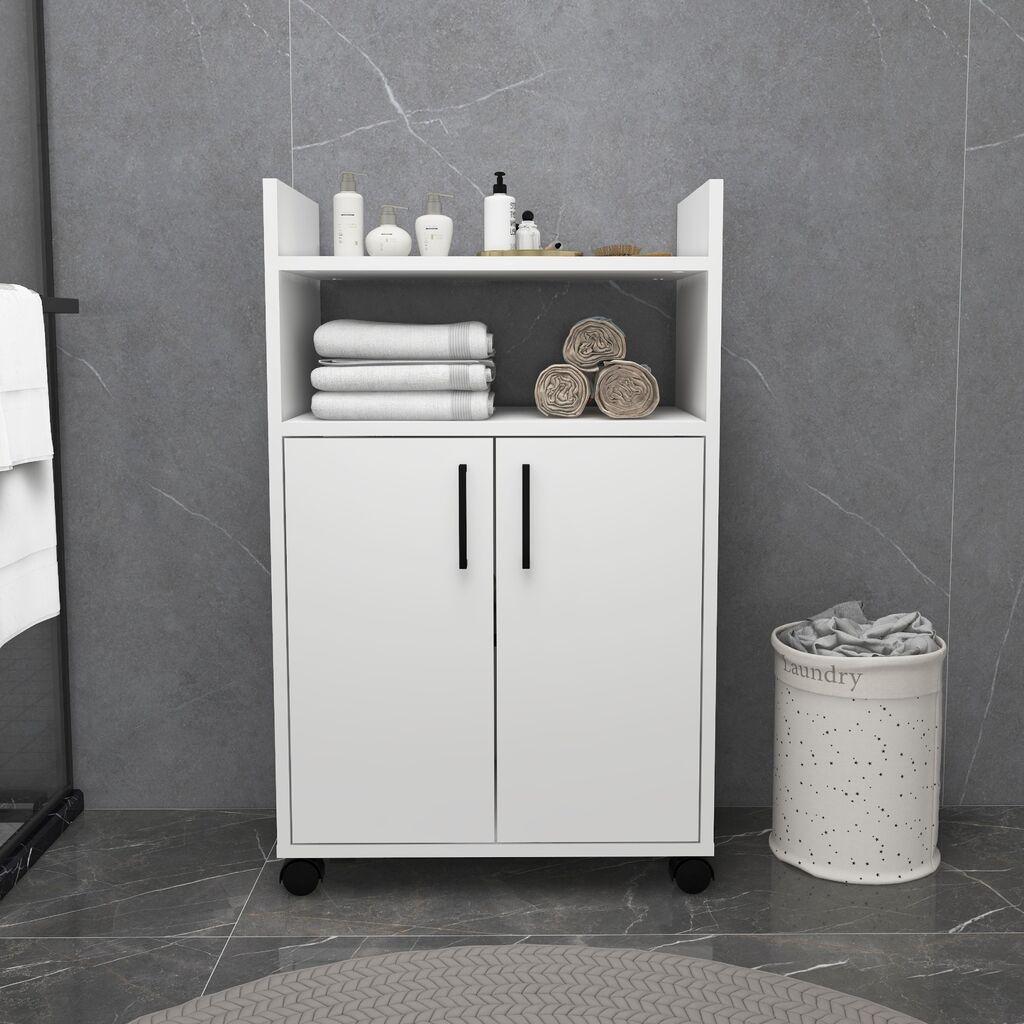 Комода Hanah Home за повеќекратна употреба Tiraks, 60 x 97,3 x 35 см, бела