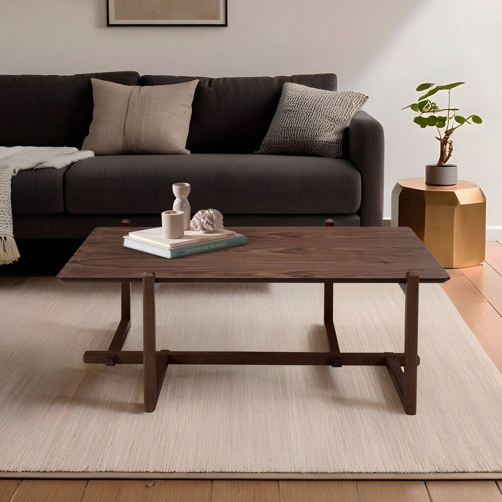 Маса Hanah Home Club Трабзон, 120x43x76 см, кафеава