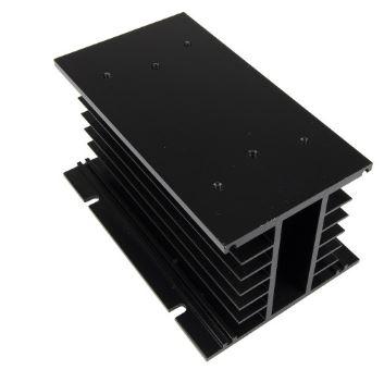 Alfa Electric Црн ладилник 150x100x80мм за трофазен 10–80A SSR AEX01-150B