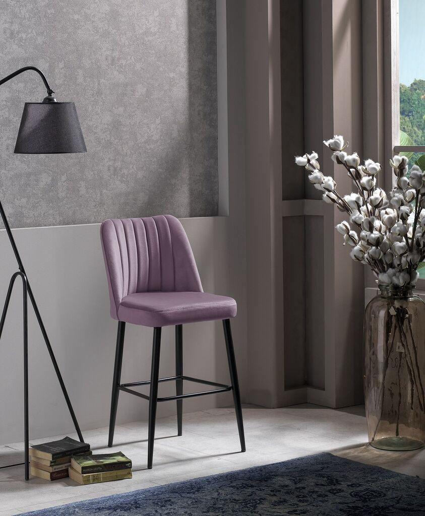 Комплет барски столчиња Hanah Home Vento, 4 парчиња, виолетова