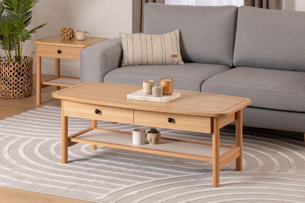 Масичка за кафе Hanah Home во боја на маргаритки-беж