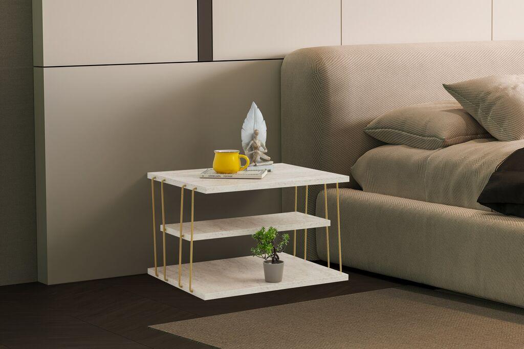 Маса Hanah Home Club Lifon, 50x33x40 см, црна