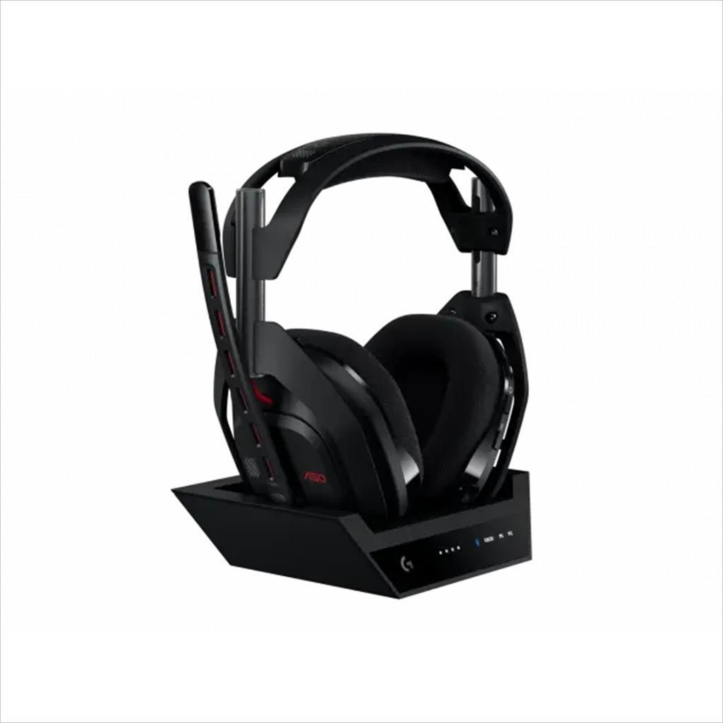 Logitech G Слушалки Astro A50 w/Base station, Black, Lightspeed wireless w/microphone, USB-C, 939-002224