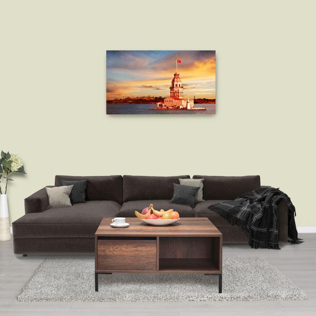 Маса Hanah Home Club Shp-660-Oo-1, 90x42x90 см, боја на даб