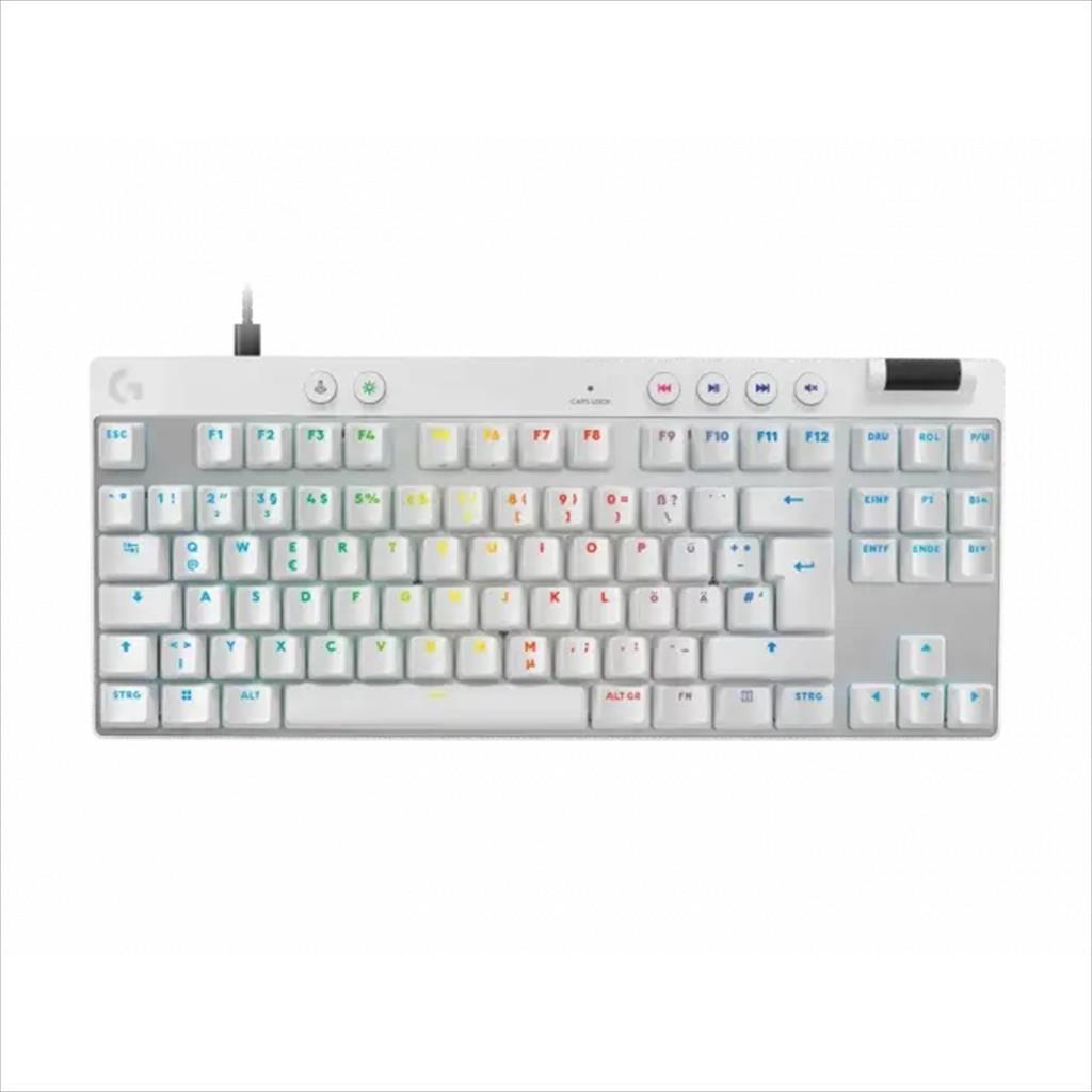 Logitech G Механичка тастатура PRO X RAPID White, TKL, LIGHTSYNC RGB, TACTILE MAGNETIC, 920-013242