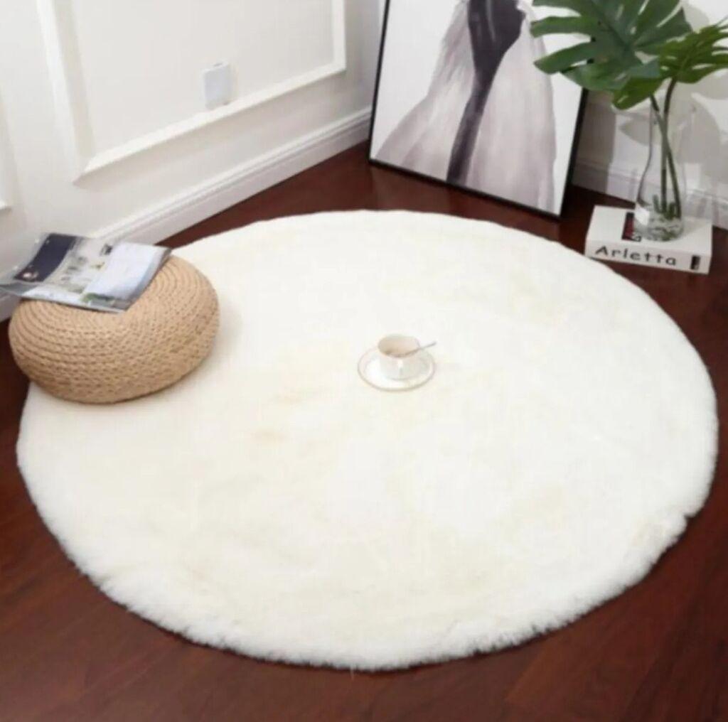 Тепих Conceptum Hypnose 9989, 120x120 cm, бел