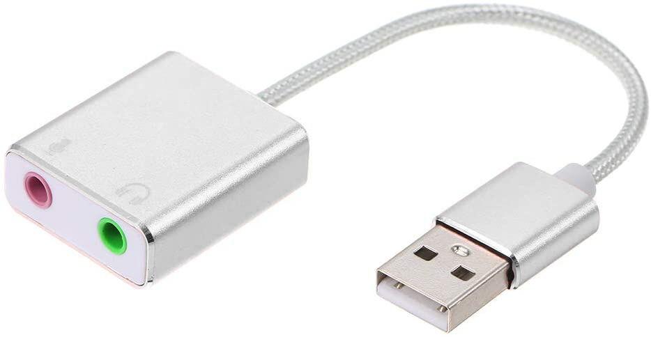 Alfa Electric USB 7+1 канал звучна карта со мало кабле