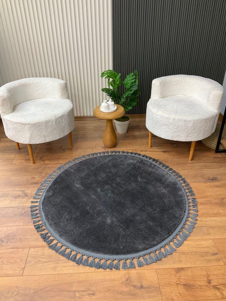 Тепих Conceptum Hypnose 1414, 150x150 cm, Антрацит