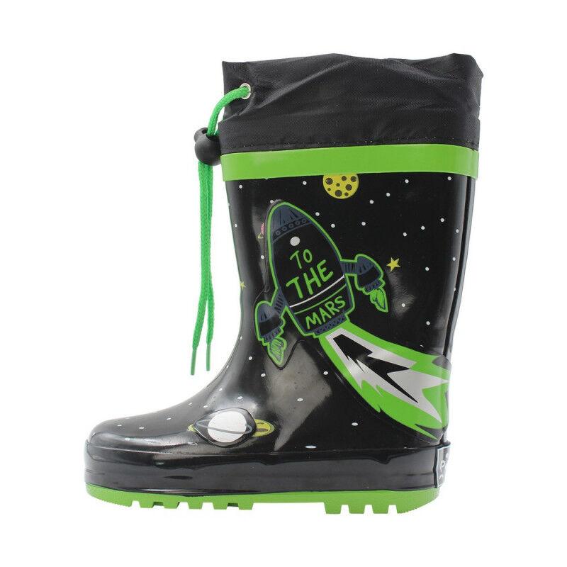 Pollino Гумени Чизмички 25, црни, Марс