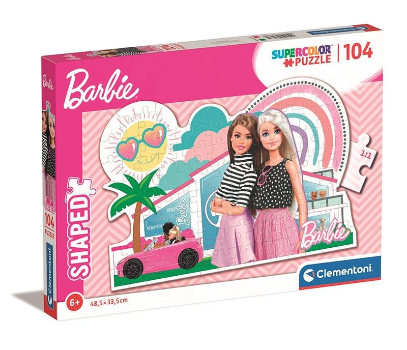 CLEMENTONI Children Puzzle "Barbie Shaped 2" Сложувалка 104 Парчиња(6г+)