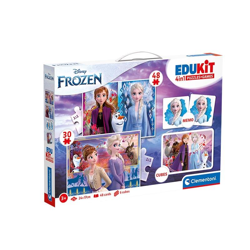 CLEMENTONI Edukit "Frozen 4In1" Сет Активности Сложувалки и Игри (3г+)